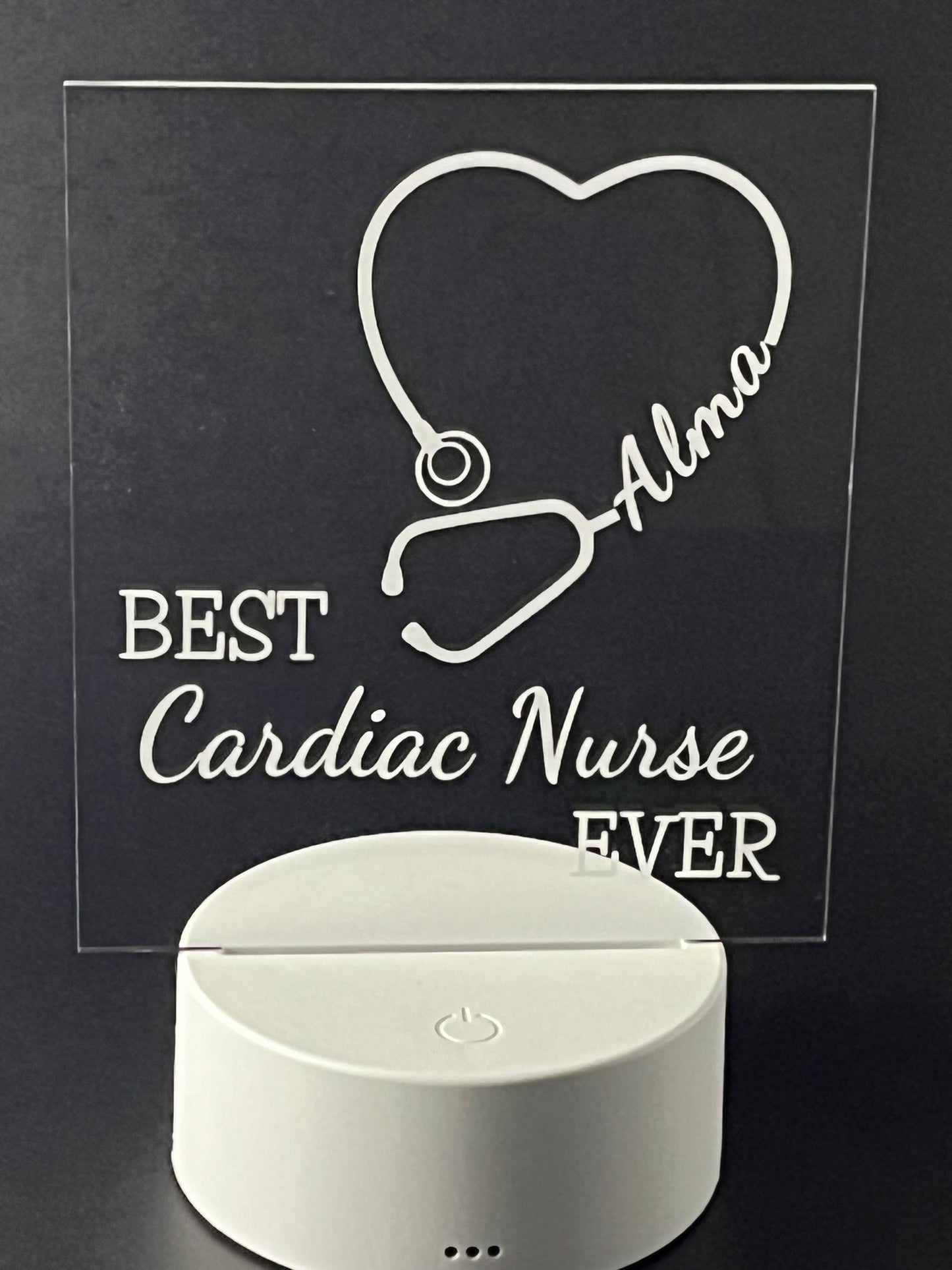 Personalized Acrylic Employee Recognition Gift | LED Nurse Award