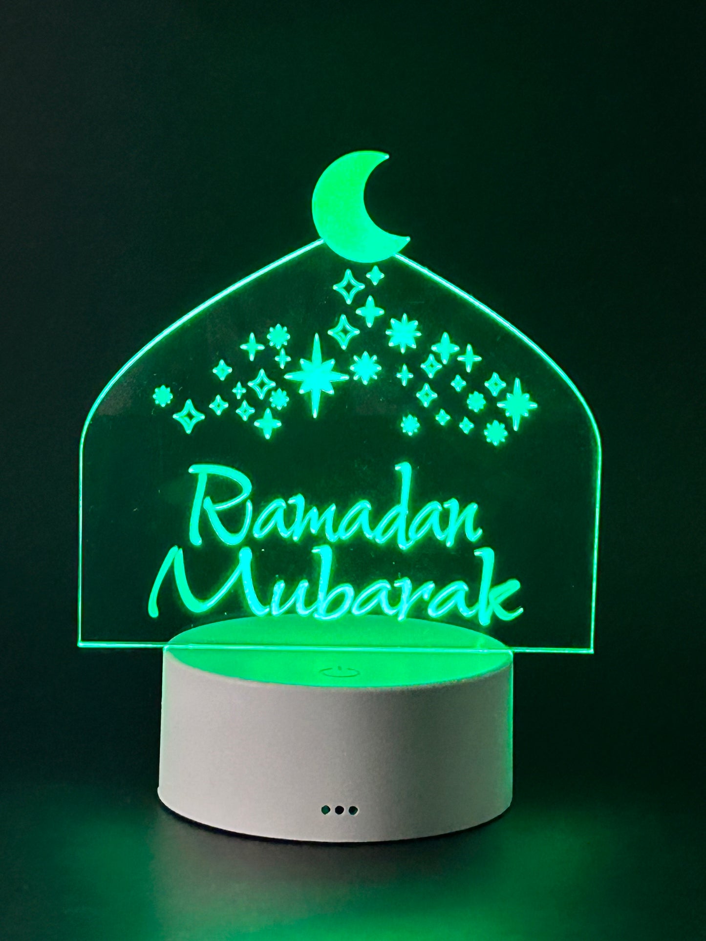 Ramadan Mubarak - Moontop Acrylic LED Night Light | Ramadan Gift